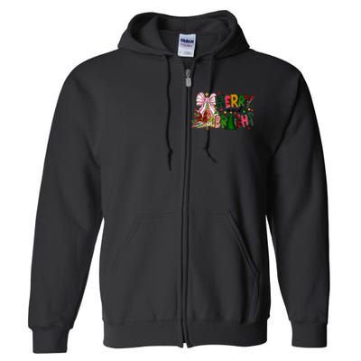 Merry Christmas Tree Xmas Lights Family Holiday Full Zip Hoodie