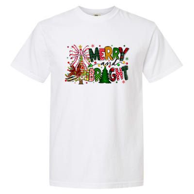 Merry Christmas Tree Xmas Lights Family Holiday Garment-Dyed Heavyweight T-Shirt