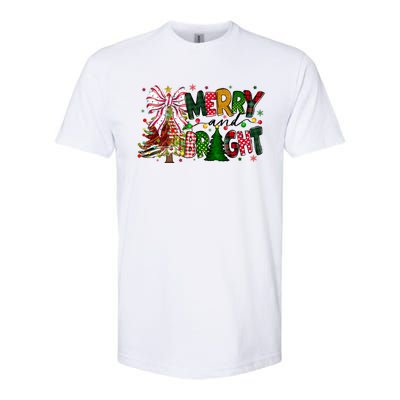 Merry Christmas Tree Xmas Lights Family Holiday Softstyle CVC T-Shirt