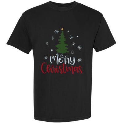 Merry Christmas Tree Christmas Garment-Dyed Heavyweight T-Shirt