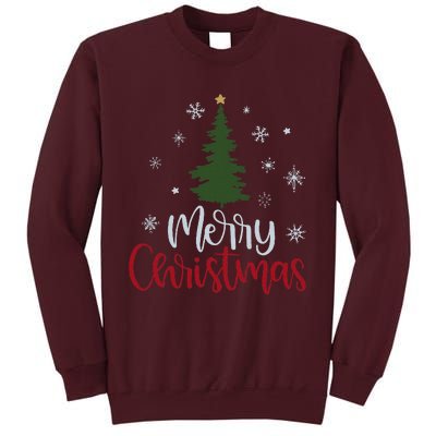 Merry Christmas Tree Christmas Tall Sweatshirt