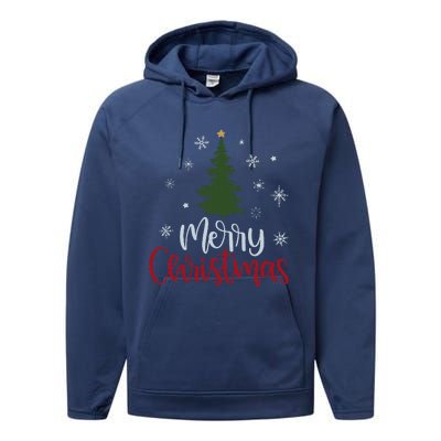 Merry Christmas Tree Christmas Performance Fleece Hoodie