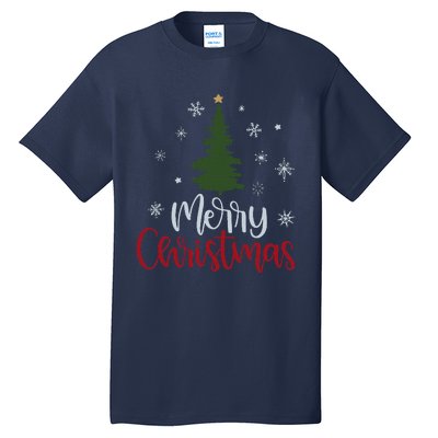 Merry Christmas Tree Christmas Tall T-Shirt