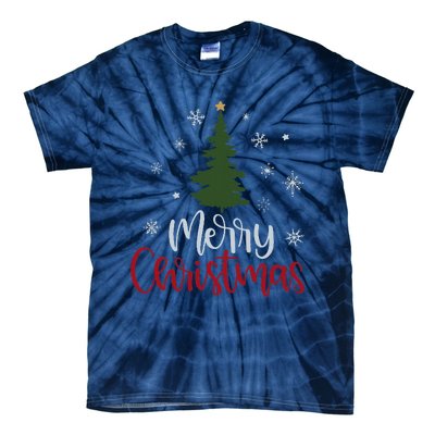 Merry Christmas Tree Christmas Tie-Dye T-Shirt