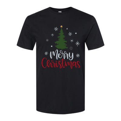 Merry Christmas Tree Christmas Softstyle CVC T-Shirt