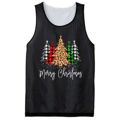 Merry Christmas Tree Xmas Buffalo Plaid Red White Green Mesh Reversible Basketball Jersey Tank