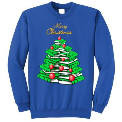 Merry Christmas Tree Gift Love Reading Books Librarian Nerd Meaningful Gift Sweatshirt