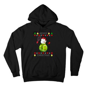 Merry Christmas Tennis Ugly Christmas holiday Hoodie