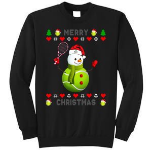 Merry Christmas Tennis Ugly Christmas holiday Sweatshirt