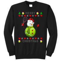 Merry Christmas Tennis Ugly Christmas holiday Sweatshirt