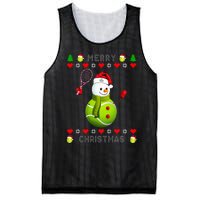 Merry Christmas Tennis Ugly Christmas holiday Mesh Reversible Basketball Jersey Tank