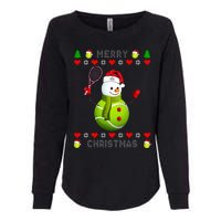 Merry Christmas Tennis Ugly Christmas holiday Womens California Wash Sweatshirt