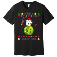 Merry Christmas Tennis Ugly Christmas holiday Premium T-Shirt