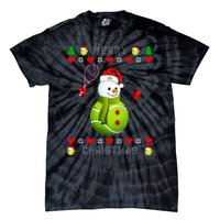 Merry Christmas Tennis Ugly Christmas holiday Tie-Dye T-Shirt