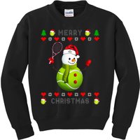 Merry Christmas Tennis Ugly Christmas holiday Kids Sweatshirt