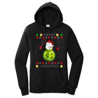 Merry Christmas Tennis Ugly Christmas holiday Women's Pullover Hoodie