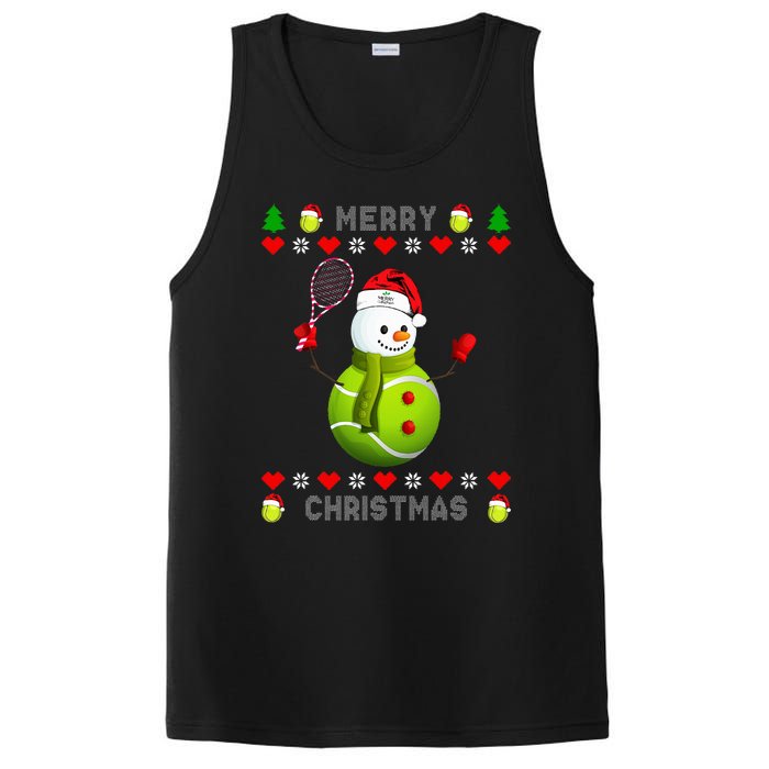 Merry Christmas Tennis Ugly Christmas holiday PosiCharge Competitor Tank