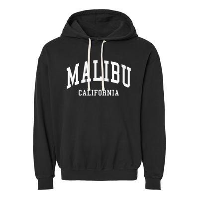 Malibu California Throwback Design Classic Garment-Dyed Fleece Hoodie