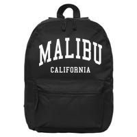 Malibu California Throwback Design Classic 16 in Basic Backpack