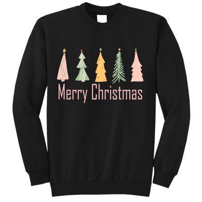 Merry Christmas Trees Cute Holiday Sweatshirt