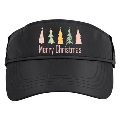 Merry Christmas Trees Cute Holiday Adult Drive Performance Visor