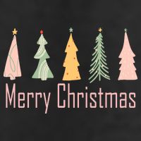 Merry Christmas Trees Cute Holiday Golf Towel