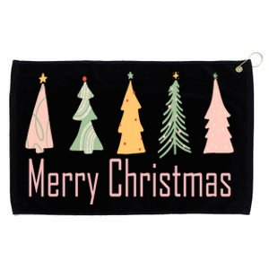 Merry Christmas Trees Cute Holiday Grommeted Golf Towel