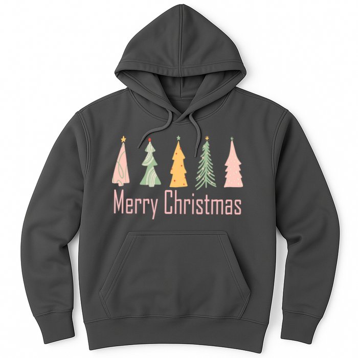 Merry Christmas Trees Cute Holiday Hoodie