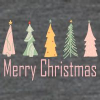 Merry Christmas Trees Cute Holiday Hoodie