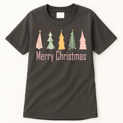 Merry Christmas Trees Cute Holiday Tall T-Shirt