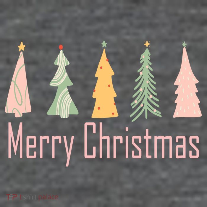 Merry Christmas Trees Cute Holiday Tank Top