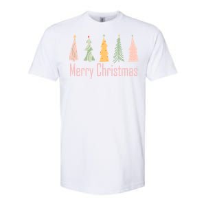 Merry Christmas Trees Cute Holiday Softstyle CVC T-Shirt