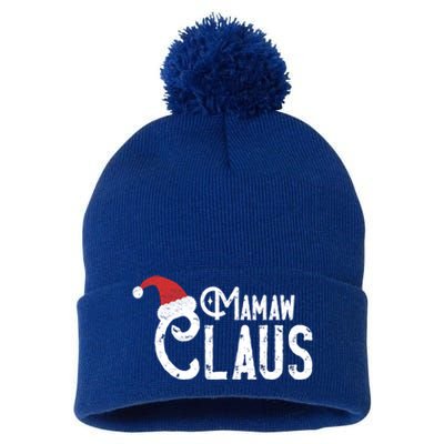 Mamaw Claus Traditional Santa Matching Family Christmas Cool Gift Pom Pom 12in Knit Beanie