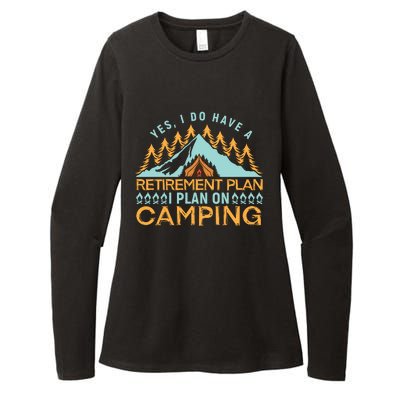 Mountain Camping T Womens CVC Long Sleeve Shirt