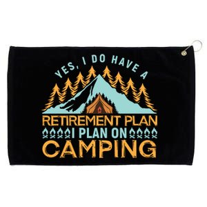 Mountain Camping T Grommeted Golf Towel