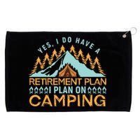 Mountain Camping T Grommeted Golf Towel