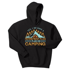 Mountain Camping T Kids Hoodie