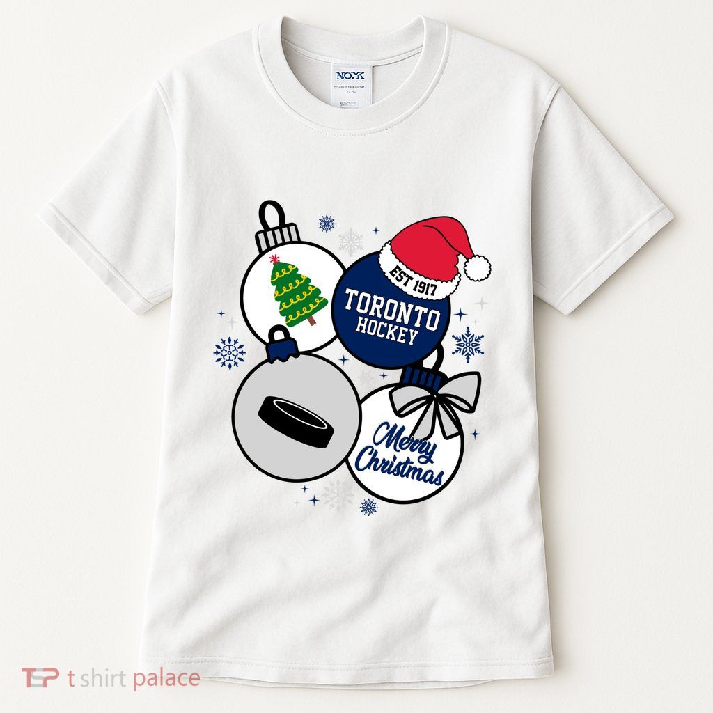 Merry Christmas Toronto Hockey Est 1917 Tall T-Shirt