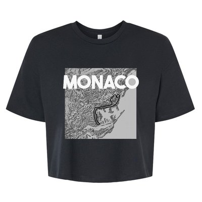 Monaco Circuit Track Layout Bella+Canvas Jersey Crop Tee