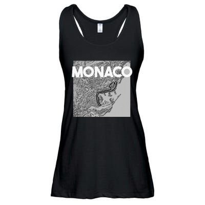 Monaco Circuit Track Layout Ladies Essential Flowy Tank