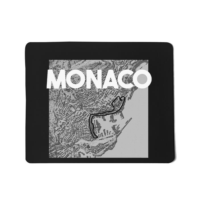 Monaco Circuit Track Layout Mousepad