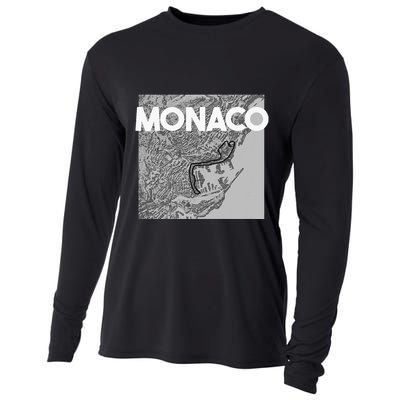 Monaco Circuit Track Layout Cooling Performance Long Sleeve Crew