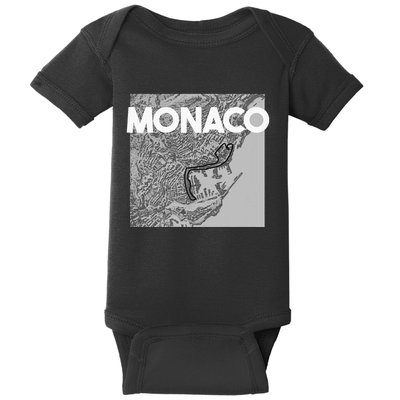 Monaco Circuit Track Layout Baby Bodysuit