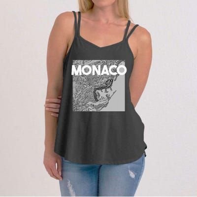 Monaco Circuit Track Layout Women's Strappy Tank