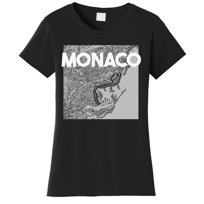 Monaco Circuit Track Layout Women's T-Shirt