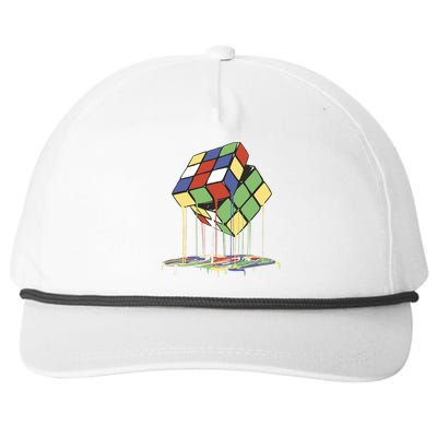 Magic Cube Toy Melting Snapback Five-Panel Rope Hat