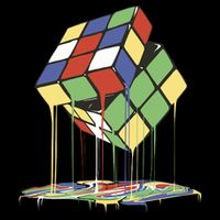 Magic Cube Toy Melting 7-Panel Snapback Hat