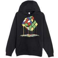 Magic Cube Toy Melting Premium Pullover Hoodie