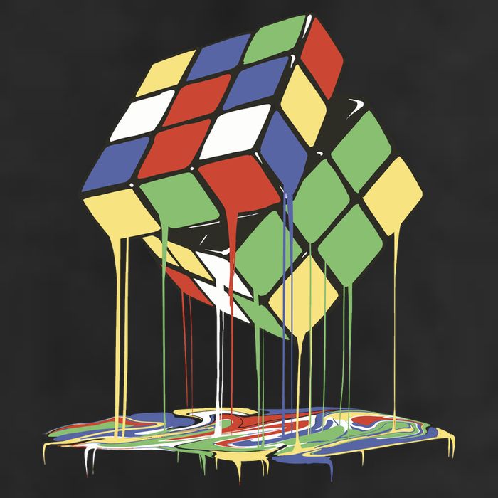 Magic Cube Toy Melting Premium Pullover Hoodie