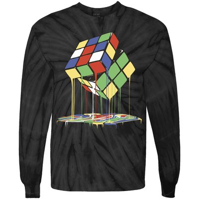 Magic Cube Toy Melting Tie-Dye Long Sleeve Shirt